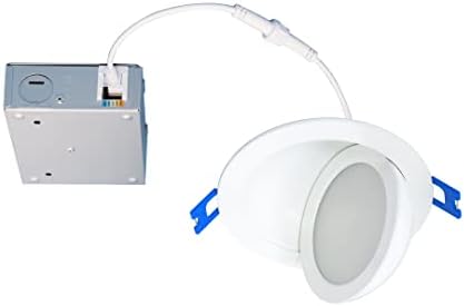 mw 4 hüvelykes LED Canless Árvíz Úszó Gimbal Süllyesztett Lámpa 5 CCT Választható-2700k/3000k/3500k/4000k/5000k (1 PK)