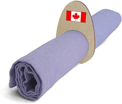 Azeeda 5 x 'Kanadai Zászló' Fa Szalvéta Gyűrű/Jogosultjai (NR00037775)