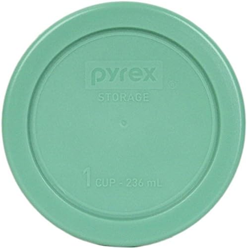 Pyrex 7202-PC Kerek 1 Csésze Zöld Műanyag Fedél Fedél, Made in USA