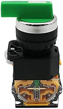 CNHKAU 22mm Választó Gomb Rotary Switch Reteszelés Pillanatnyi 2NO 1NO1NC 2 3 helyezze DPST 10A 400V hálózati Kapcsoló