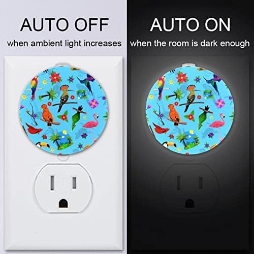 2 Csomag Plug-in Éjjeli LED-es Éjszakai Fény, az Alkonyat-hogy-Hajnal Érzékelő Gyerek Szoba, Gyerekszoba, Konyha, Színes
