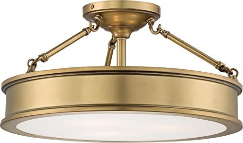 Minka Lavery Félig Süllyeszthető Mennyezeti Lámpa 4177-249, Kikötő Ponton Üveg Lámpatest, 3 Fényt, Bátorságot, Arany