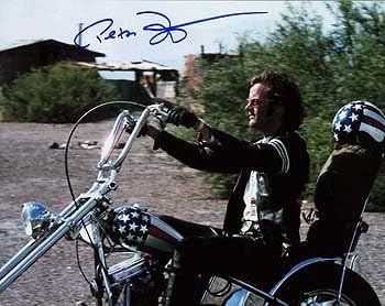 PETER FONDA (Easy Rider) 8x10 Híresség-Fotó bejelentkezett Személy