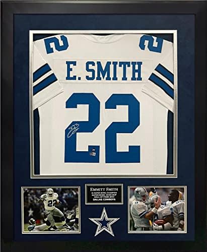 Emmitt Smith Autogramot Jersey 32×40 - Dedikált NFL Mezeket
