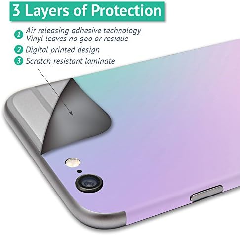 MightySkins Bőr Kompatibilis a Samsung Galaxy S8+ Plusz Matrica wrap Borító Matrica Bőr Osztott Szín